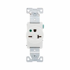美國 COOPER 8410系列 單孔單聯醫療級插座 20A 250V NEMA 6-20 BSMI認證, 1個, 8410W 白色,單插座不含面板