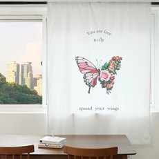 빛차단 암막커튼 S22 스프레드 유어 윙스 XL 140X230cm 디지털프린팅 긴창커튼 현관 가리개 베란다 가림막