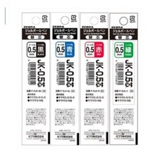 제브라 사라사 JK-0.5 3색 4색볼펜 멀티펜 리필 0.5mm 리필심, 블랙, 1개