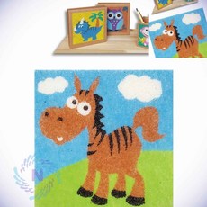 데코샌드 액자만들기 조랑말 색깔모래 종이액자만들기