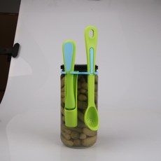 醃菜夾取器 橄欖勺 廚房小工具, 1套, 本色
