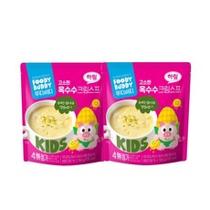 하림 푸디버디 옥수수크림스프, 150g, 2개