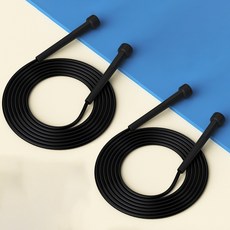 타키타키 길이조절 줄넘기 2개 세트, 블랙 2개