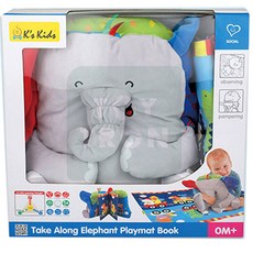 신나라-닷컴_케이스키즈 코끼리 놀이매트 헝겊책 베이비장난감 아기 완구 감각 발달 촉감 헝겊_ tlsskfk, 이상품으로정했어요!!!, 1개