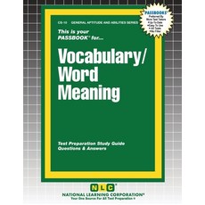 (영문도서) Vocabulary/Word Meaning Paperback, National Learning Corp, English, 9781799367109