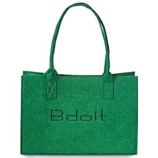 Bdoit 데일리백 답례품 선물 포장 가방 가벼운 부직포 펠트백, 1개, 그린