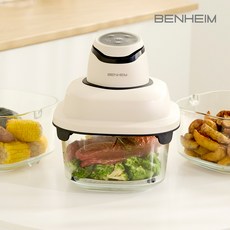 벤하임 올인원 에어프라이어 대용량 4.5L BKF001 글라스 에어글라스 에어프라이 오븐, 화이트, 벤하임 유리볼 에어프라이어 BKF001