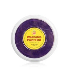 臺灣出貨-可開發票兒童手指畵印泥印臺幼兒園繪畵塗鴉手掌印泥畵顔料可水洗手掌印盤 POXR, 1個, 小號紫色