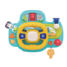 하늘썬별 네비게이션 자동차 핸들 운전놀이대 영아완구, 1개, MINT (민트)