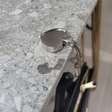 가방걸이 책상형 휴대용 접이식 고리, 1개