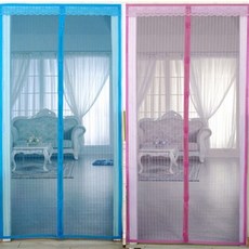 문발 일체형 문발-현관문용(120x210cm), 블루