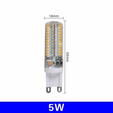 6 개/몫 G9 LED 6W 교체 2835 전구 240V 램프 5W 할로겐 빛 220V 3W 3014 4W 30W/60W SMD, [03] 5W, [01] 220V, [02] Warm white, 1개