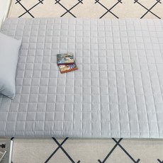 100% 국내생산 포시즌 사계절 무지 누빔 요커버, 웜 그레이