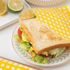 토스트 포장지 토스트 봉투 유산지 50매 토스트 봉투 샌드위치 포장지 백 유산지 노루지 l자 와플 lam+21528nE