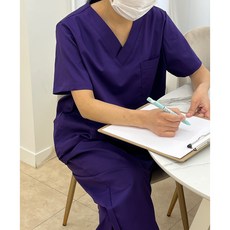 병원근무복 간호근무복 수술복 간호실습복 의사가운 상하세트 (TC30수 스판)