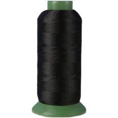 高品質尼龍縫紉線 適合沙發、皮革、窗簾 規格多樣 (150D/210D/300D/420D/500D), 1個, 黑色2股（適合14號針）