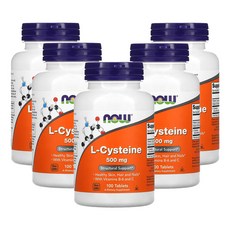 나우푸드 L-시스테인 500mg 100정, 5개