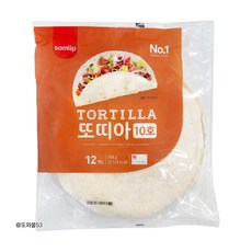 삼립 밀 또띠아 10호(12장) 타코 브리또 퀘사디아, 744g, 3개