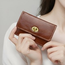 바우더 클래식 가죽 여성 카드지갑