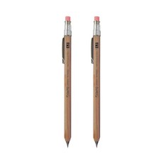 OHTO 오토 목재 미니샤프 0.5 WN02-SP5-NT 네츄럴, 네츄럴 (연필모양 클립없음) 2개