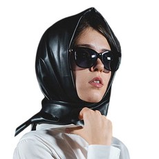 여성 웜 롱 숄 겨울 랩 대형 스카프 인조 가죽 삼각 스카프 반다나 헤드 커버 커치프