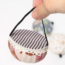 바늘 비즈 손목핀봉 플라워 벨벳핀쿠션(Araium), 1개, 상세페이지 참조