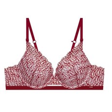 게스언더웨어 속옷 여성 레드 로고레터링 와이어브라RDGEWBR125 ZRU225 LRR377