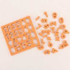 [무료배송]이앤오 팔렛트 에듀 자석놀이 한글 숫자 알파벳 자음모음 교구 퍼즐 자석글자, 오렌지, 1개