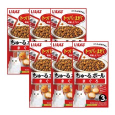 이나바 츄르볼, 6개, 30g, 참치