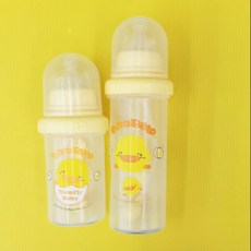 黃色小鴨 自動吸管奶瓶, 1個, 160cc