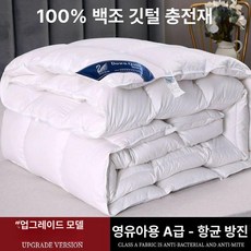 구스이불 이불 겨울 두꺼운 한파용 폴란드 호텔침구 힐튼, 듀폰 화이트