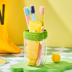 아임봄 26년 휴대용 칫솔통 칫솔케이스 칫솔꽂이, 1개, 노랑