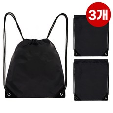 모아 대형 스포츠가방 3개입 축구가방 야구 다용도 신발가방 신발주머니, 블랙, 3개