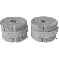 2pcs 발 리프팅 베개 수술 후 다리 받침대 부드럽고 조절 가능한 남녀용 수면 쐐기 발목 보호대가 뒤꿈치 베개를 지지하여 통증을 유발합니다 회색, Grey