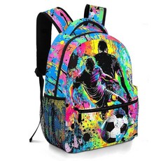 Moduyok 남아 및 남아용 학교 백팩 어린이 청소년 초등학교 중학생 책가방 만 6-18세 아이스하키 원사이즈 456690, 축구