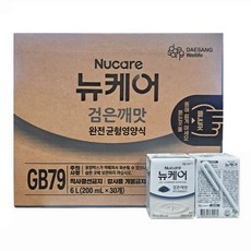 뉴케어 검은깨맛 완전 균형영양식PbZ, 200ml, 30개
