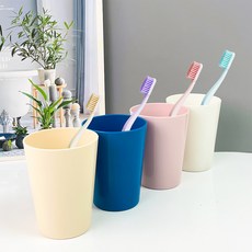 情侶漱口杯 簡約加厚牙刷洗漱杯 水杯, 象牙白, 1個