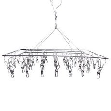 防風曬衣架/曬襪架, Silver, 1個