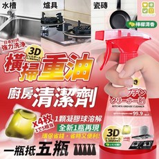 日本CLH橫掃重油汙廚房清潔劑400g/罐(底部4顆膠球)超值組, 1個, 400g