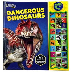 National GeoGRAPHIC 그래픽 Kids - Dangerous Dinosaurs 30-BUTTON 버튼 ANIMAL 애니멀 Sound Book Plays Dinosa