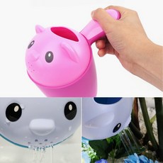 아기샴푸바가지 신생아목욕바가지 플라스틱 바가지 가정용, 핑크, 1개