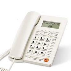 快捷撥號電話機家用辦公室有線電話：清晰通話、操作簡單、堅固耐用, 219白色