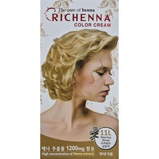 리체나 칼라 크림, 11L 아주밝은금발색, 2개