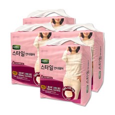 디펜드 스타일 언더웨어 여성용 요실금팬티 패드 여성 파워 대형, 4개