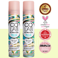 코랩 프레쉬 드라이 샴푸 / 휴대용 입원 캠핑 여행 물없이 사용, 200ml, 2개