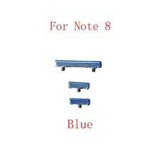 휴대폰 핸드폰 스마트폰 수리 부품 전원 켜기 끄기 버튼 볼륨 스위치 컨트롤 삼성 호환 노트 8 N950F 9 N960F 사이드, 02 For Note 8 Blue