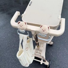 경자세상 유모차풋워머 유모차풋머프 유모차용 보온, 1개, 베어 메탈 후크 한쌍