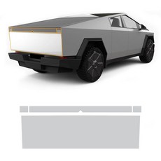 FDAIUN 자동차 페인트 보호 필름 2024-UP 테슬라 사이버트럭 PPF 프리컷 글로스 클리어 셀프 힐링 TPU HD 스크래치 프로텍터 외부 액세서리, FDAIUN 자동차 페인트 보호 필름 2024-UP 테, 1개