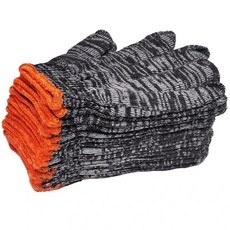 공사장 막노동용 회색 장갑 오염 방지 나일론 혼방 장갑, 1. 1쌍 블랙