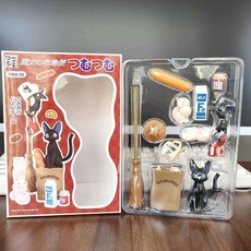 하야오 애니메이션 미야자키 시리즈 토토로 그림 미니 동상 귀여운 장난감 방 장식품 카와이 Pvc 피규어 아이 Chirstmas 선물 ﻿ 266163, WITH BOX, d